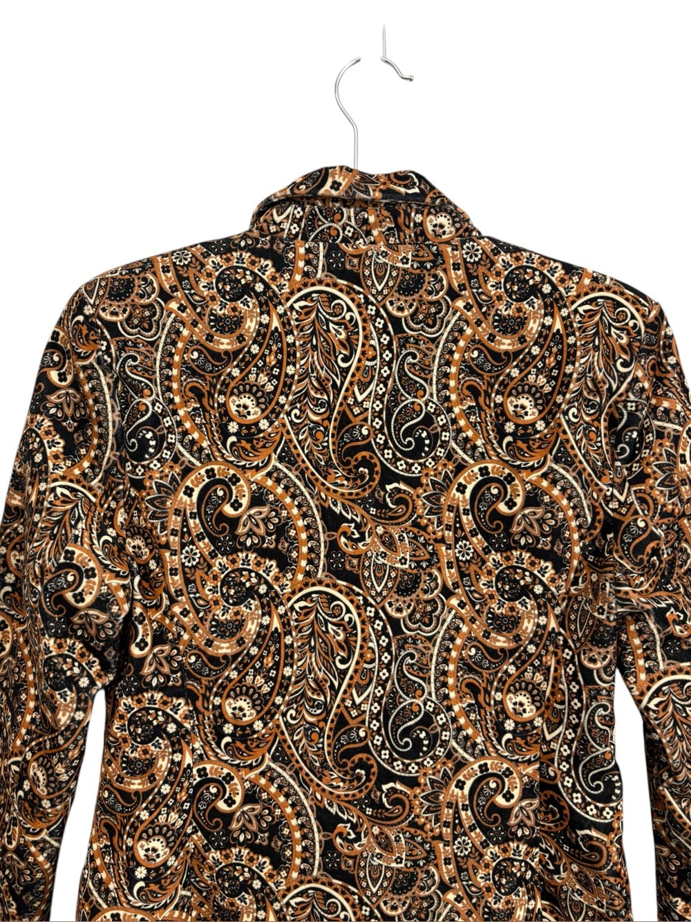 New Driftwood Velvet Jacquard Paisley 70’s Style Blazer Size XS - Picture 9 of 14